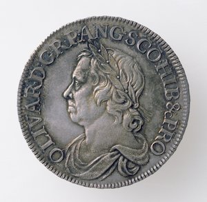 تاج أوليفر كرومويل (1599-1658) ، لندن منت ، 1658 (الوجه) (الفضة) (للخلف انظر 168062)