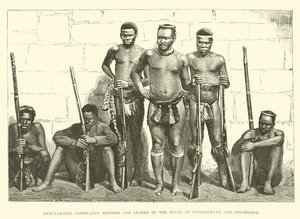 شقيق Cetewayos وزعيم Zulus في Isandlwhana و Ginghilovo بواسطة مدرسة اللغة الإنجليزية