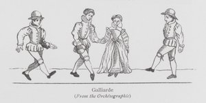 Dancing: Galliarde (litho) بواسطة مدرسة اللغة الإنجليزية