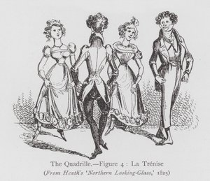 الرقص: The Quadrille ، الشكل 4 ، La Trenise (litho) بواسطة مدرسة اللغة الإنجليزية