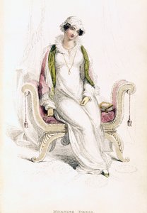 لباس النهار ، لوحة الموضة من Ackermanns Repository of Arts بواسطة مدرسة اللغة الإنجليزية