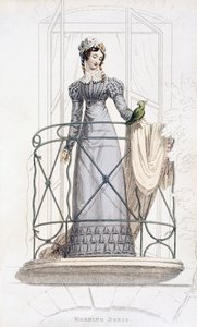 لباس النهار ، لوحة الموضة من Ackermanns Repository of Arts بواسطة مدرسة اللغة الإنجليزية