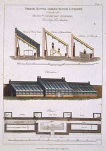 تصميم البيت الخوخ ، البيت الأخضر والمصانع ، 1806 بواسطة مدرسة اللغة الإنجليزية