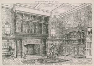 غرفة الطعام في 6 Grosvenor Place for H Campbell-Bannerman ، MP بواسطة مدرسة اللغة الإنجليزية