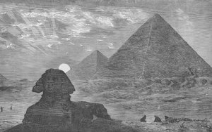 عرض بعيد للأهرامات بواسطة مدرسة اللغة الإنجليزية