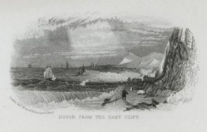 Dover from the East Cliff, Kent (engraving) بواسطة مدرسة اللغة الإنجليزية