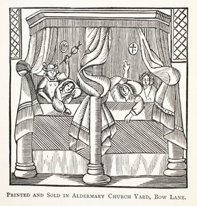 أحلام وشامات ، رسم توضيحي من كتب الفصل الثاني عشر للكاتب جون أشتون ، حانة. 1882 بواسطة مدرسة اللغة الإنجليزية