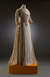 فستان ، 1790s (قطن مطبوع) بواسطة مدرسة اللغة الإنجليزية