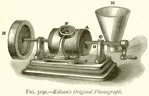 Edison الفونوغراف الأصلي بواسطة مدرسة اللغة الإنجليزية
