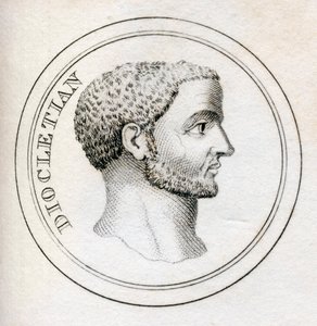 الإمبراطور دقلديانوس ، من "قاموس كراب التاريخي" ، نشر عام 1825 (ليثو) بواسطة مدرسة اللغة الإنجليزية