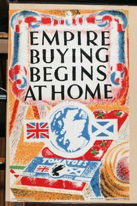 Empire Buying Begins at Home ، من سلسلة "The UK Shows her Produce" [6321241] (color litho) بواسطة مدرسة اللغة الإنجليزية