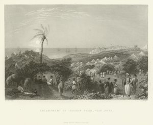 مخيم إبراهيم باشا ، بالقرب من يافا ، 1837 بواسطة مدرسة اللغة الإنجليزية