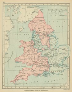 إنجلترا وويلز (طباعة حجرية ملونة) بواسطة مدرسة اللغة الإنجليزية
