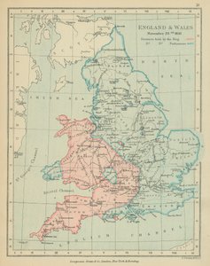 إنجلترا وويلز (طباعة حجرية ملونة) بواسطة مدرسة اللغة الإنجليزية