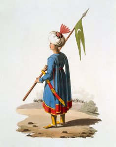 حامل الراية من Spahis ، 1818 (لون مائي) بواسطة مدرسة اللغة الإنجليزية