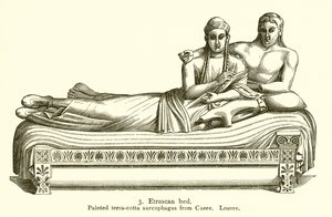 سرير Etruscan بواسطة مدرسة اللغة الإنجليزية