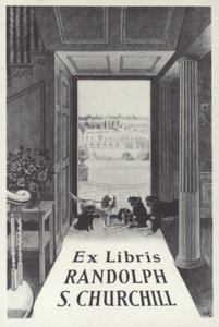 Ex Libris Randolph S Churchill بواسطة مدرسة اللغة الإنجليزية