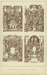 أمثلة من "Architectvra" لـ Wendel Dietterlin (litho) بواسطة مدرسة اللغة الإنجليزية