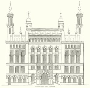 الجزء الخارجي من Royal Panopticon (نقش) بواسطة مدرسة اللغة الإنجليزية
