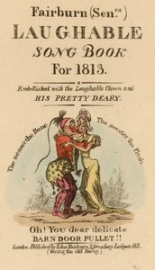 كتاب Fairburn للمسنين المضحكين كتاب أغاني لعام 1813 بواسطة مدرسة اللغة الإنجليزية