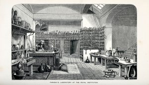 مختبر فاراداي في المعهد الملكي ، حانة. 1870. بواسطة مدرسة اللغة الإنجليزية