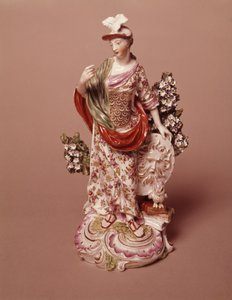 صورة للإلهة أثينا ، أعمال ديربي بورسلين ، c.1800 (بورسلين) بواسطة مدرسة اللغة الإنجليزية