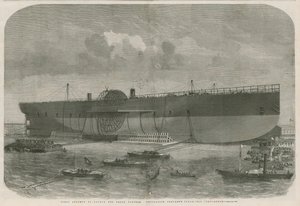 أول محاولة لإطلاق سفينة البخار Leviathan لشركة الملاحة الشرقية الكبرى