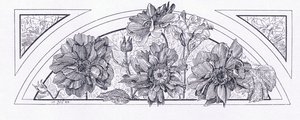 تصاميم الزهور ، من مجلة Art 1893 ، Cassell and Company ، 1893 بواسطة مدرسة اللغة الإنجليزية