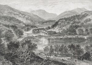 فلاورديل ، Gairloch في عام 1880 ، من "الصور الاسكتلندية" ، نشرته جمعية المسالك الدينية ، 1886 (النقش) بواسطة مدرسة اللغة الإنجليزية