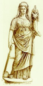 فورتونا ، تمثال في الفاتيكان ، توضيح من تاريخ روما بقلم فيكتور دوروي ، نشر عام 1884 (صورة محسنة رقميًا) بواسطة مدرسة اللغة الإنجليزية