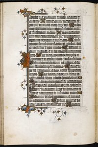 الثعلب واللقلق في تفاصيل حدود MS Egerton 3277 ، f.47v ، من "Bohun Psalter" (ورق) بواسطة مدرسة اللغة الإنجليزية