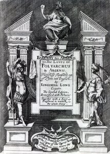 Frontispiece for Argenis بواسطة John Barclay ، الطبعة الإنجليزية الثانية ، 1636 بواسطة مدرسة اللغة الإنجليزية