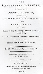 صدر كتاب `` كنز النجار '' بقلم ن. واليس ، حوالي 1793 (حبر على ورق) (صورة بالأبيض والأسود) بواسطة مدرسة اللغة الإنجليزية