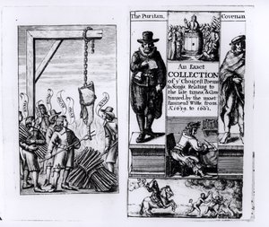 Frontispiece إلى مجموعة دقيقة من أفضل القصائد والأغاني من 1639-1661 بواسطة مدرسة اللغة الإنجليزية