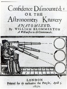 تم تصغير واجهة الثقة. أو الفلكيين Knavery Anatomized بواسطة William Brommerton ، نشر 1652 بواسطة مدرسة اللغة الإنجليزية