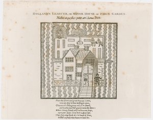 الواجهة الأمامية لهولاندز ليغير ، 1632. حديقة باريس بواسطة مدرسة اللغة الإنجليزية