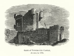Gate of Tynemouth Castle, as seen in 1783 (engraving) بواسطة مدرسة اللغة الإنجليزية