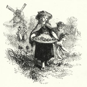 جمع Cowslips (النقش) بواسطة مدرسة اللغة الإنجليزية