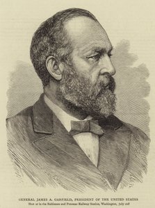 General James A Garfield, President of the United States (engraving) بواسطة مدرسة اللغة الإنجليزية