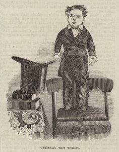 General Tom Thumb (engraving) بواسطة مدرسة اللغة الإنجليزية