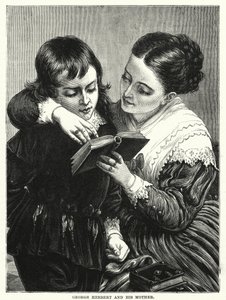 George Herbert and his Mother (engraving) بواسطة مدرسة اللغة الإنجليزية