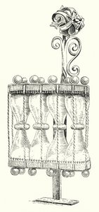 German sixteenth century hour glass (engraving) بواسطة مدرسة اللغة الإنجليزية