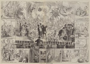Getting up the Christmas Pantomime (engraving) بواسطة مدرسة اللغة الإنجليزية