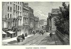 شارع جرافتون، دبلن (نقش) بواسطة مدرسة اللغة الإنجليزية
