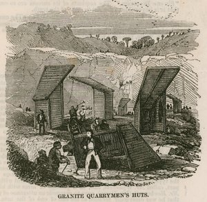 جرانيت Quarrymens Huts ، Rubislaw ، Aberdeen بواسطة مدرسة اللغة الإنجليزية