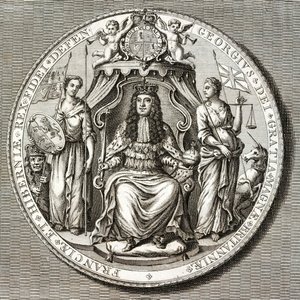 Great Seal of King George I بواسطة مدرسة اللغة الإنجليزية