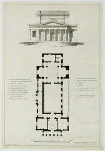 المخطط الأرضي لغرف التجميع السفلى ، باث ، محفور من قبل تشارلز هولمانديل (1789-1850) بواسطة مدرسة اللغة الإنجليزية