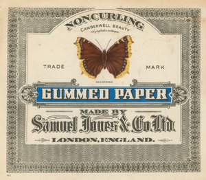 Gummed Paper ، من إنتاج Samuel Samuel & Co Ltd ، لندن بواسطة مدرسة اللغة الإنجليزية