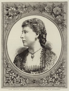 H R H Princess Beatrice, Betrothed to Prince Henry of Battenberg (engraving) بواسطة مدرسة اللغة الإنجليزية