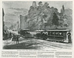 عمل نظام Hallidies Parent Cable Tramway بدون خيول أو قاطرات بواسطة مدرسة اللغة الإنجليزية